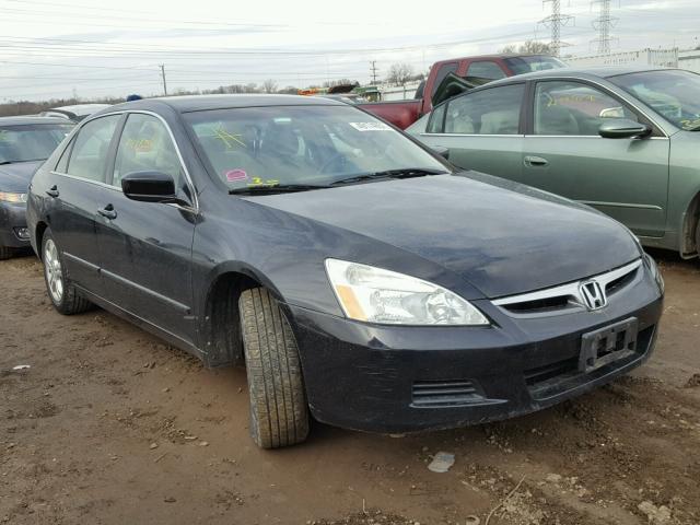 1HGCM56357A201415 - 2007 HONDA ACCORD SE BLACK photo 1