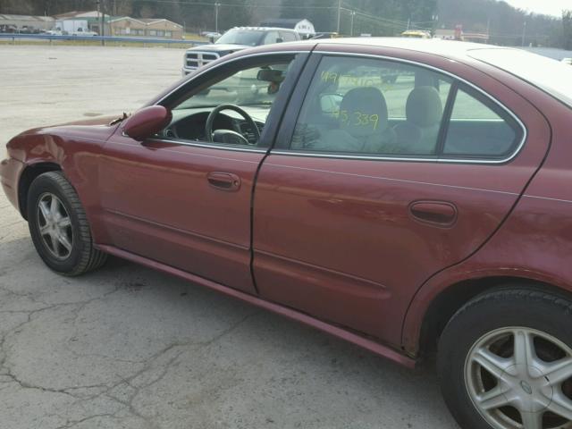 1G3NL52F53C108337 - 2003 OLDSMOBILE ALERO GL MAROON photo 9