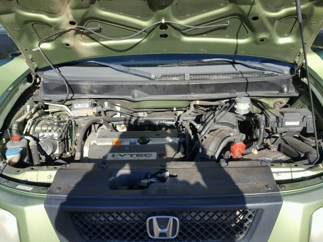 5J6YH18796L011891 - 2006 HONDA ELEMENT EX GREEN photo 7