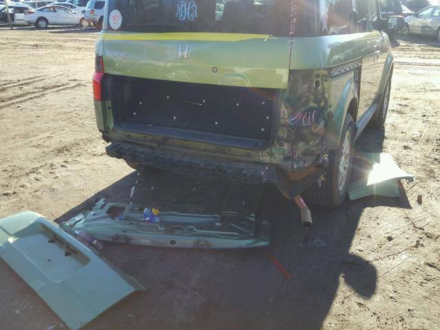 5J6YH18796L011891 - 2006 HONDA ELEMENT EX GREEN photo 9