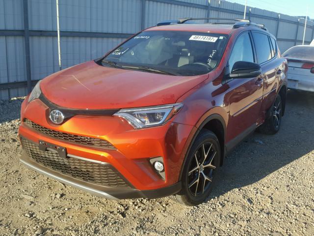 JTMJFREV0GD188405 - 2016 TOYOTA RAV4 SE ORANGE photo 2