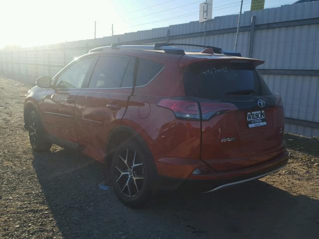 JTMJFREV0GD188405 - 2016 TOYOTA RAV4 SE ORANGE photo 3