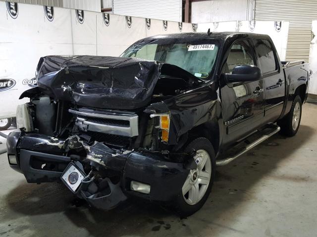 3GCEC13058G307136 - 2008 CHEVROLET SILVERADO BLACK photo 2