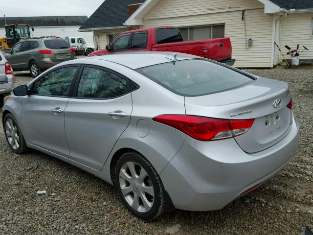 KMHDH4AE0CU479539 - 2012 HYUNDAI ELANTRA GL SILVER photo 3