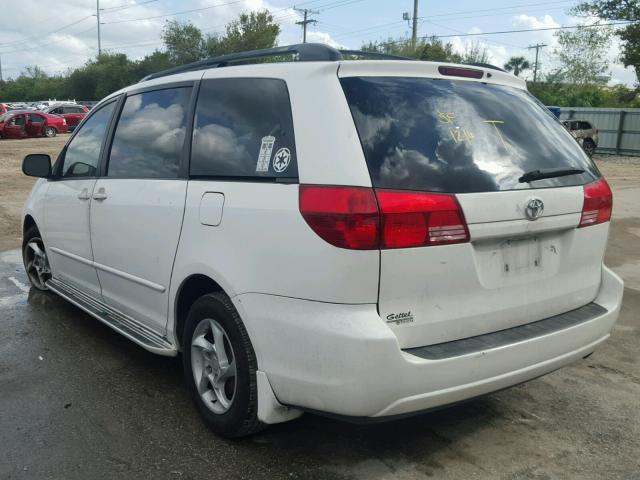 5TDZA23C34S078510 - 2004 TOYOTA SIENNA CE WHITE photo 3