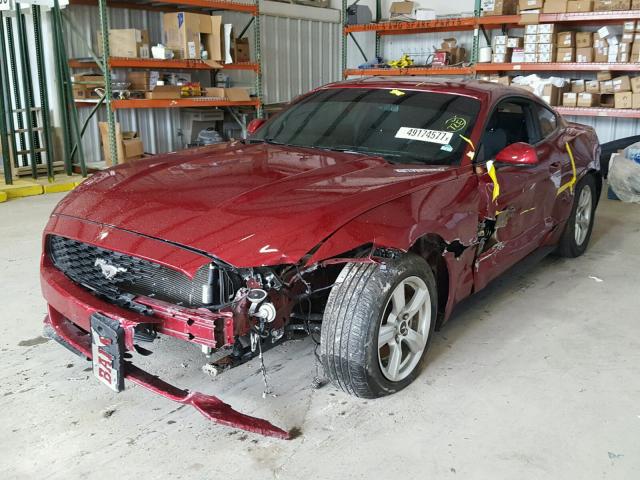 1FA6P8AM9F5335636 - 2015 FORD MUSTANG RED photo 2