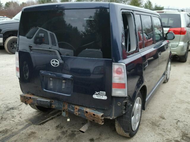 JTLKT334950174600 - 2005 TOYOTA SCION XB BLUE photo 4