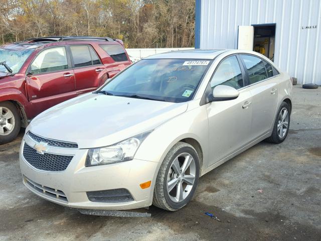 1G1PG5SC1C7268512 - 2012 CHEVROLET CRUZE LT BEIGE photo 2