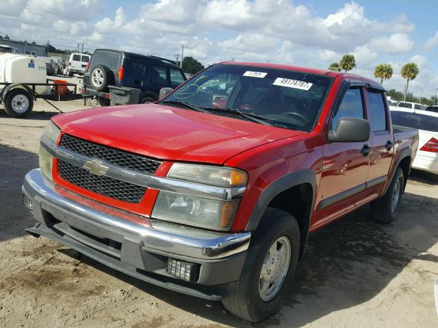 1GCDT136768246777 - 2006 CHEVROLET COLORADO RED photo 2