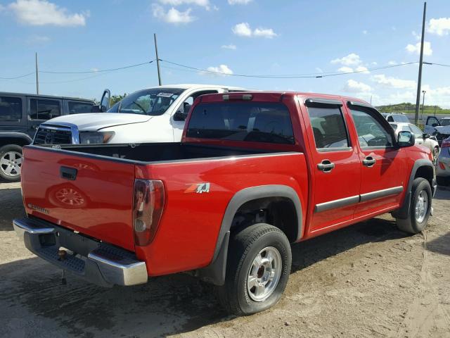 1GCDT136768246777 - 2006 CHEVROLET COLORADO RED photo 4