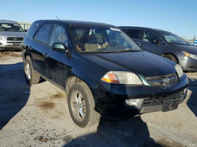 2HNYD18401H507976 - 2001 ACURA MDX GREEN photo 1