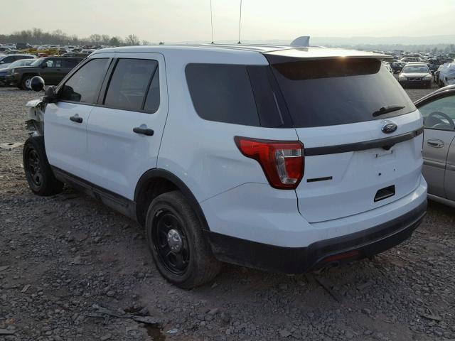 1FM5K8AR4HGB23472 - 2017 FORD EXPLORER P WHITE photo 3