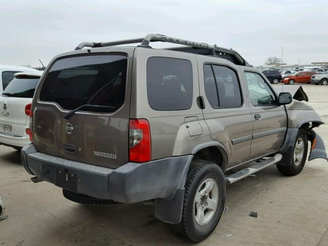 5N1ED28T04C673407 - 2004 NISSAN XTERRA XE BEIGE photo 4