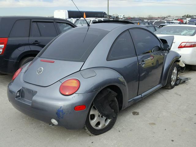 3VWCP21C22M443101 - 2002 VOLKSWAGEN NEW BEETLE GRAY photo 4