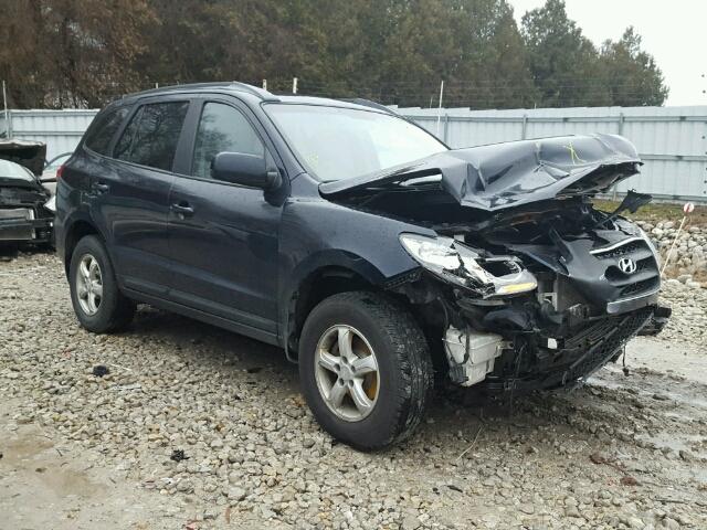 5NMSG73E09H298115 - 2009 HYUNDAI SANTA FE G BLUE photo 1