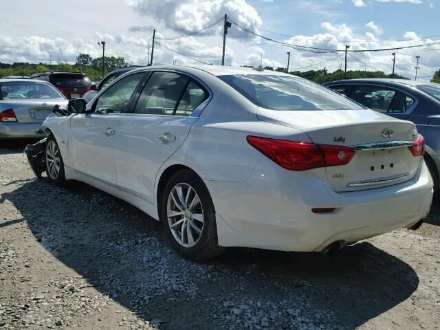 JN1EV7AR1GM342205 - 2016 INFINITI Q50 PREMIU WHITE photo 3