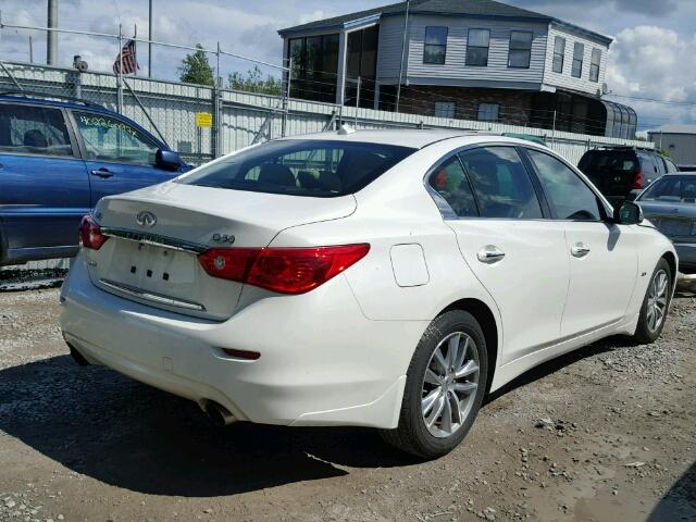 JN1EV7AR1GM342205 - 2016 INFINITI Q50 PREMIU WHITE photo 4