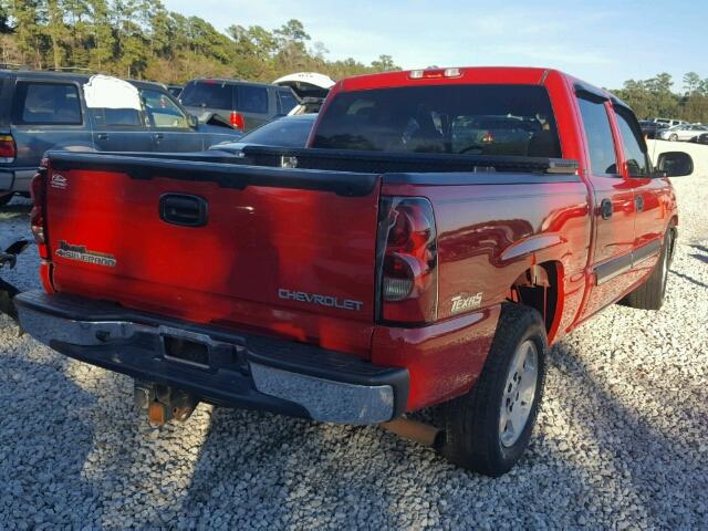 2GCEC13T851227795 - 2005 CHEVROLET SILVERADO RED photo 4