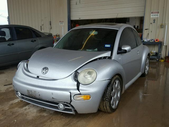 3VWDD21C31M473168 - 2001 VOLKSWAGEN NEW BEETLE ვერცხლისფერი ფოტო 2
