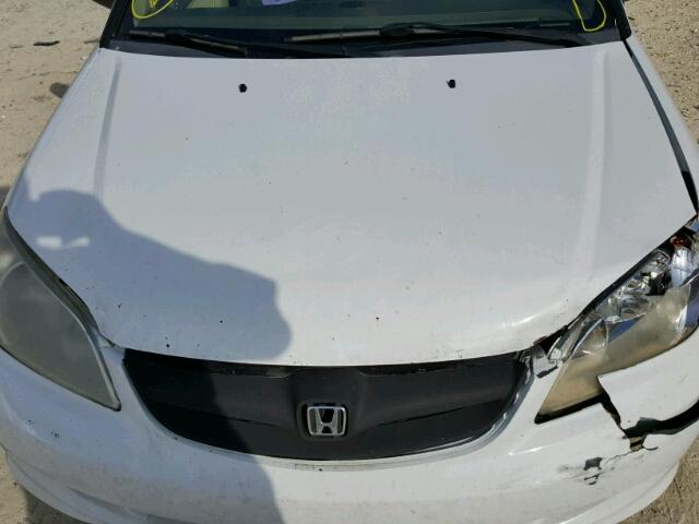 2HGES16534H569534 - 2004 HONDA CIVIC LX WHITE photo 7