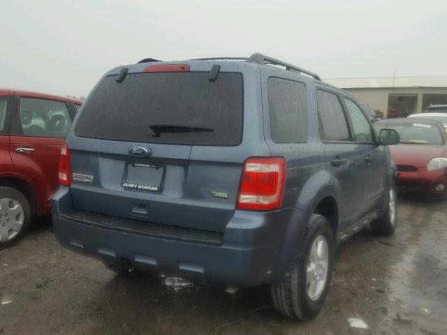 1FMCU0DG6AKA71908 - 2010 FORD ESCAPE XLT BLUE photo 4