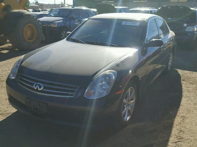 JNKCV51F26M613347 - 2006 INFINITI G35 BLACK photo 2