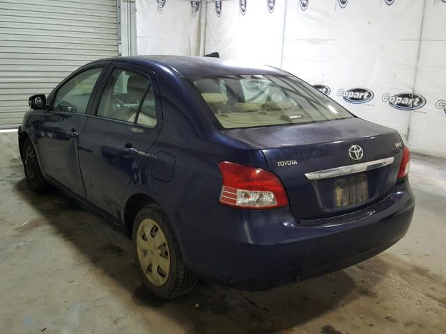 JTDBT923771121043 - 2007 TOYOTA YARIS BLUE photo 3