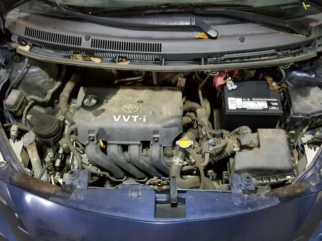 JTDBT923771121043 - 2007 TOYOTA YARIS BLUE photo 7