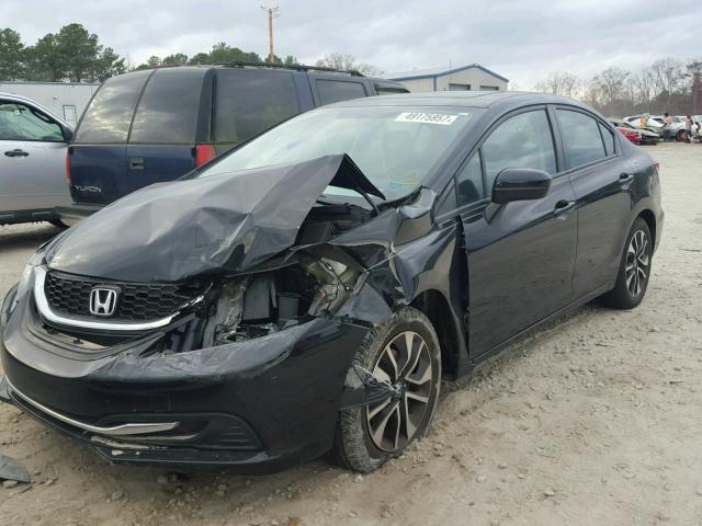 19XFB2F85EE076566 - 2014 HONDA CIVIC EX BLACK photo 2