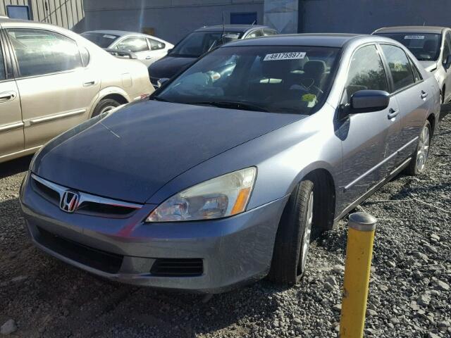 1HGCM66437A048404 - 2007 HONDA ACCORD SE BLUE photo 2