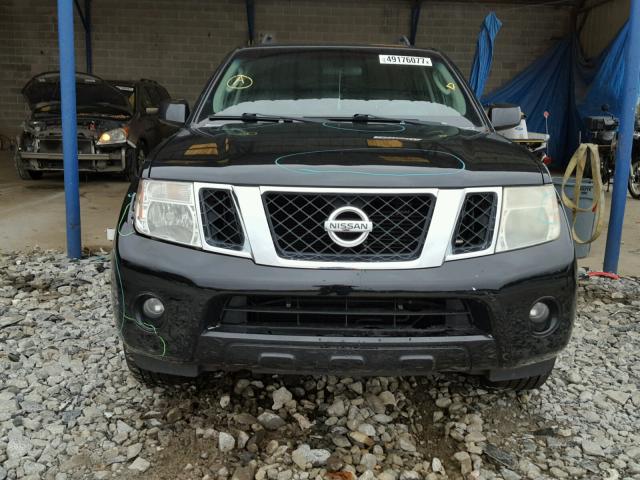 5N1AR18U49C614936 - 2009 NISSAN PATHFINDER BLACK photo 9