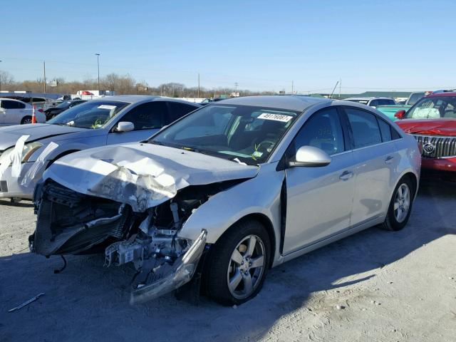 1G1PC5SB2F7267568 - 2015 CHEVROLET CRUZE LT SILVER photo 2