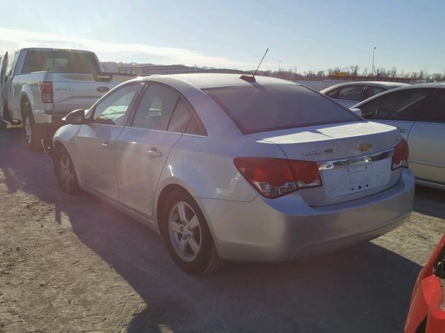 1G1PC5SB2F7267568 - 2015 CHEVROLET CRUZE LT SILVER photo 3