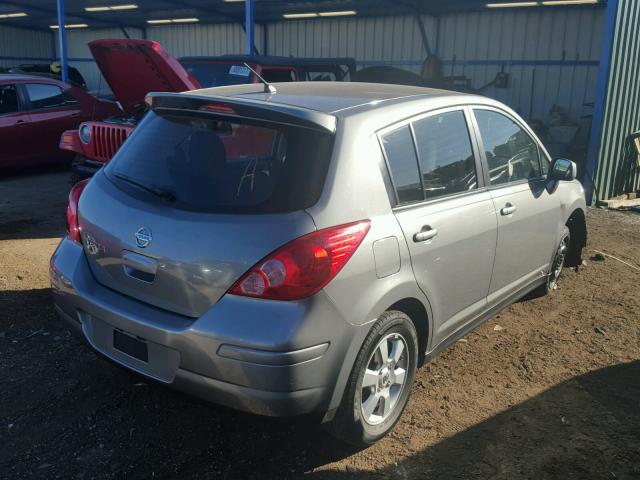 3N1BC1CP9CK287756 - 2012 NISSAN VERSA S SILVER photo 4