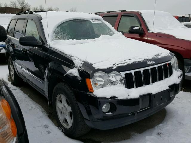 1J8HR58217C639338 - 2007 JEEP CHEROKEE BLACK photo 1