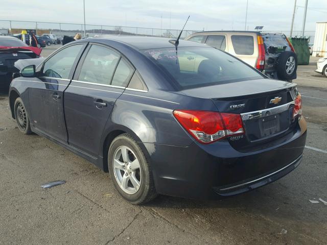 1G1PC5SB5E7301436 - 2014 CHEVROLET CRUZE LT BLACK photo 3