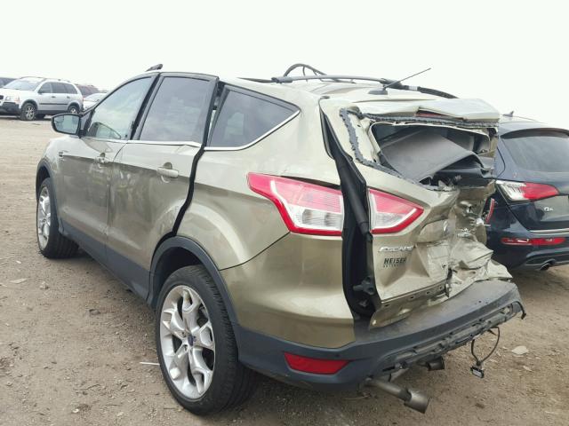 1FMCU9J91DUB21469 - 2013 FORD ESCAPE TIT GREEN photo 3