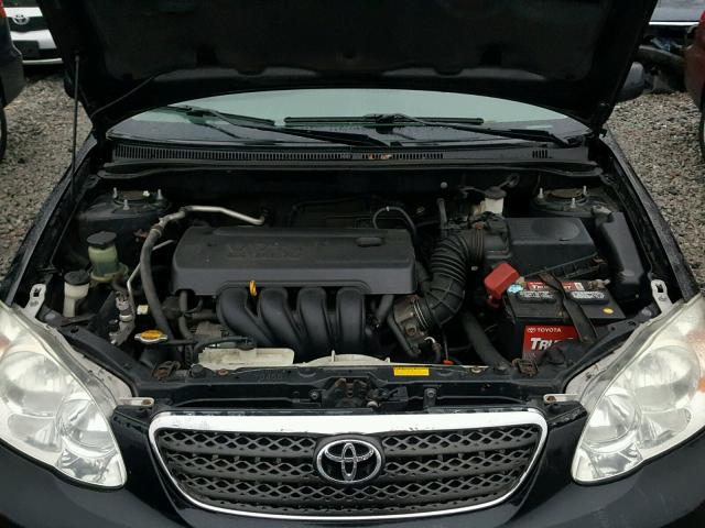 2T1BR32EX7C801169 - 2007 TOYOTA COROLLA CE BLACK photo 7