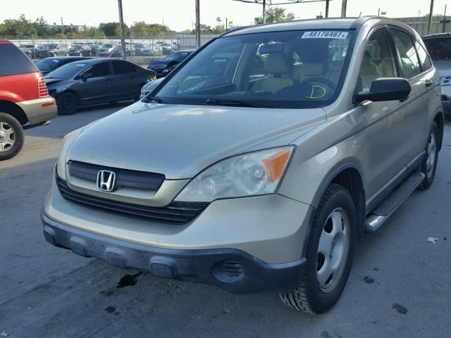 JHLRE38397C016377 - 2007 HONDA CR-V LX GOLD photo 2