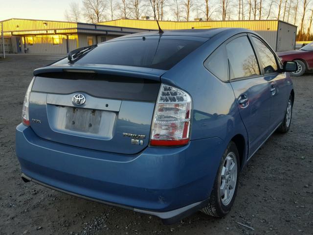 JTDKB20U277689932 - 2007 TOYOTA PRIUS BLUE photo 4