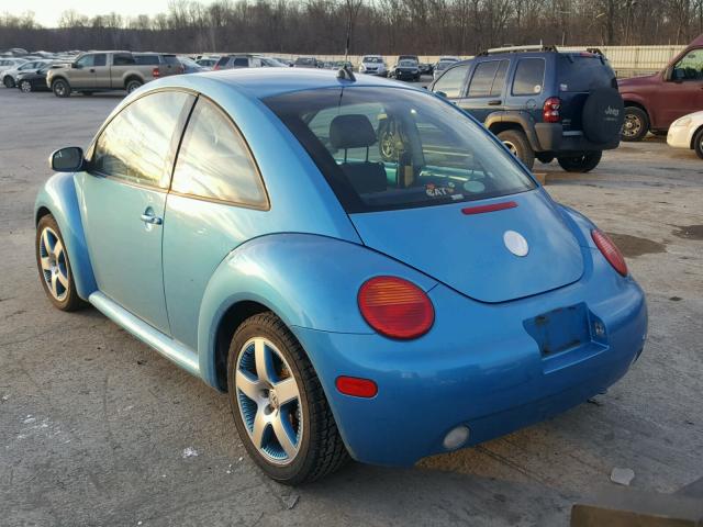 3VWGK31C64M420686 - 2004 VOLKSWAGEN NEW BEETLE BLUE photo 3