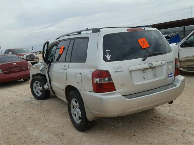 JTEGP21A470139275 - 2007 TOYOTA HIGHLANDER SILVER photo 3