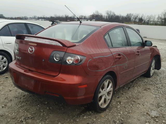 JM1BK32F791243091 - 2009 MAZDA 3 I MAROON photo 4