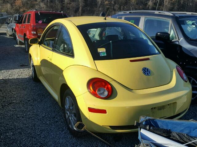 3VWPW31C68M516232 - 2008 VOLKSWAGEN NEW BEETLE YELLOW photo 3