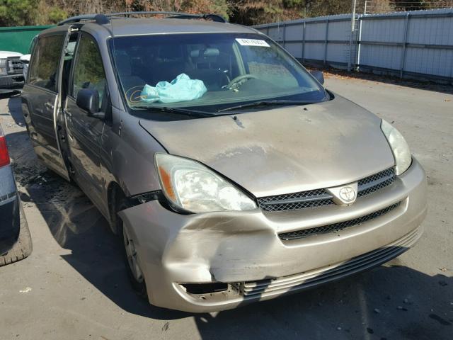 5TDZA23C54S081022 - 2004 TOYOTA SIENNA CE GOLD photo 1