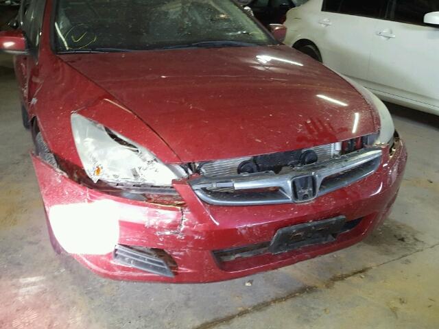 1HGCM56357A008231 - 2007 HONDA ACCORD SE RED photo 9