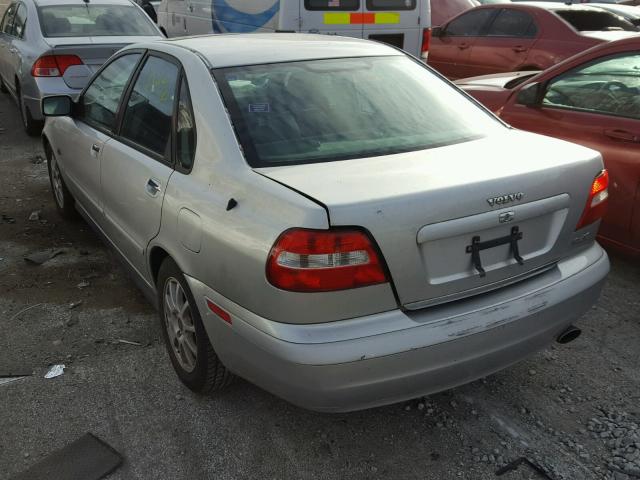 YV1VS27513F986406 - 2003 VOLVO S40 1.9T SILVER photo 3