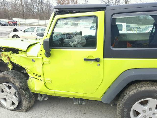 1C4AJWAG2HL548236 - 2017 JEEP WRANGLER S GREEN photo 10