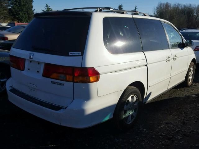 5FNRL18664B056027 - 2004 HONDA ODYSSEY EX WHITE photo 4