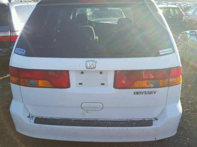 5FNRL18664B056027 - 2004 HONDA ODYSSEY EX WHITE photo 9